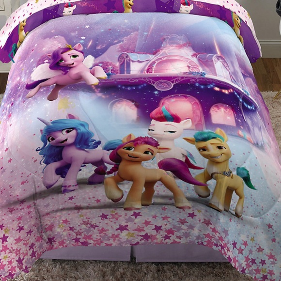 NWT My Little pony Full size sheet comforter set sheets bedspread kids birthday - Picture 4 of 10
